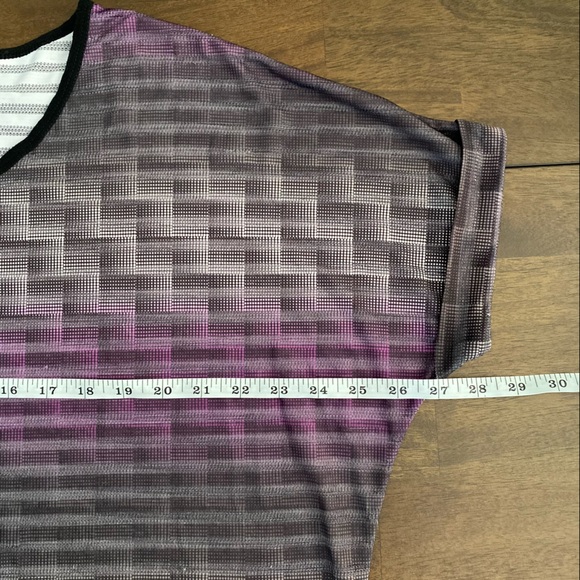 Folded & Hung Purple Gray Blouse - Picture 7 of 10